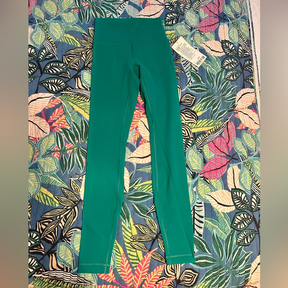 Lululemon teal Wunder Train HR Tight 28”